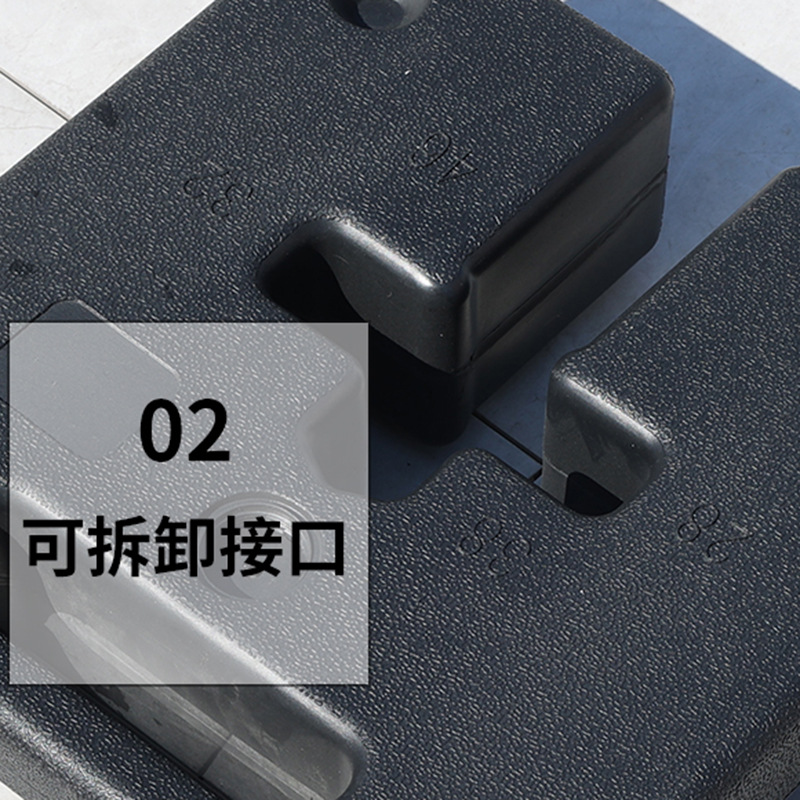 Outdoor umbrella base, Roman umbrella tent, tablet water tank base, water-filling base, umbrella base, HDPE sun umbrella base Specification image