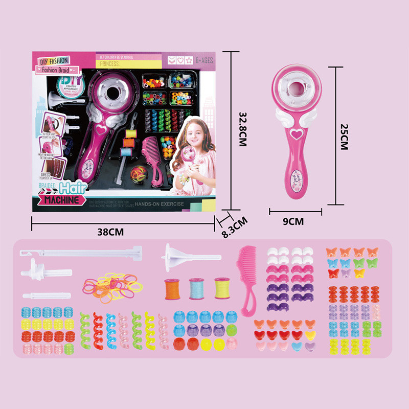 Children's DIY hair braiding machine, automatic hair braiding machine, braid magic tool for girls, playhouse toy details Picture