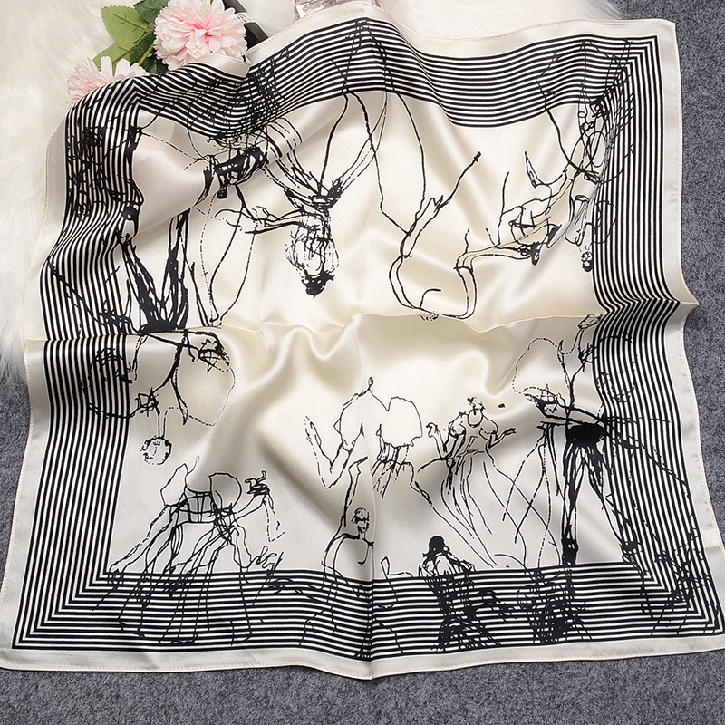 Silk scarves, high-end mulberry silk sun protection scarves, women's silk square scarves, summer shawls, scarves wholesale details Picture