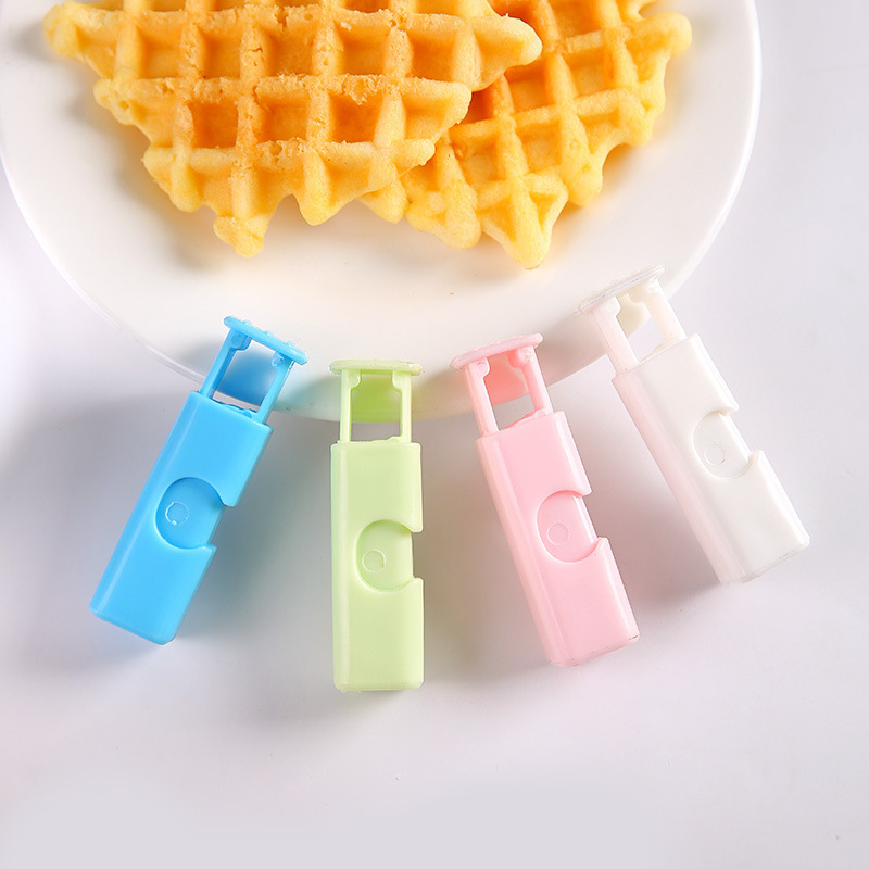 Sealing clamp press-type bread, toast, snack preservation, moisture-proof spring clamp, food-grade plastic sealing clamp, snack details Picture