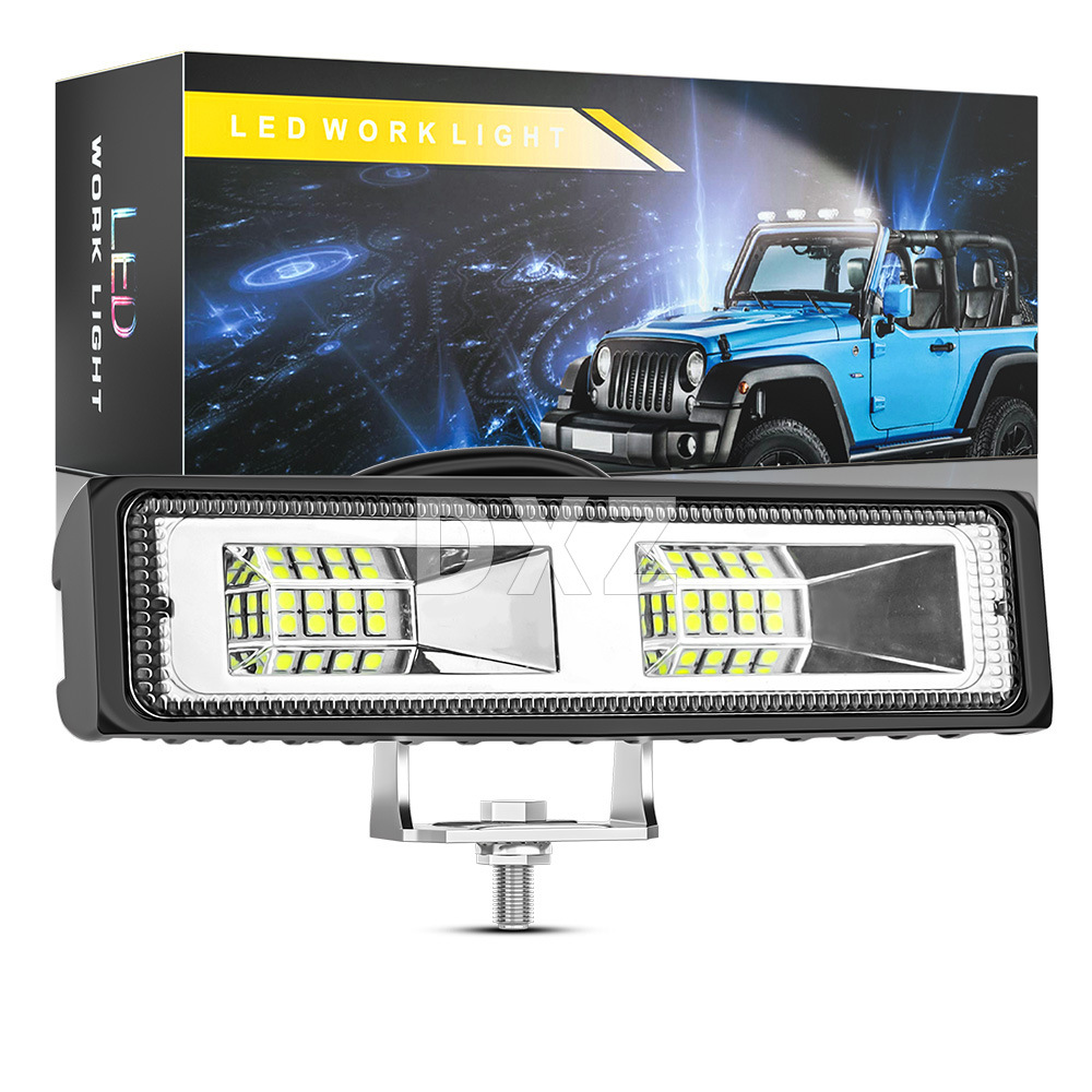 DXZ automotive LED work light, 6-inch 16-lamp 48W daily driving modification auxiliary spotlight in a long straight line