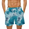 Cross-border summer men's beach pants, wave 3D printed shorts, sportswear and casual beach pants. Customized according to your design Item Picture