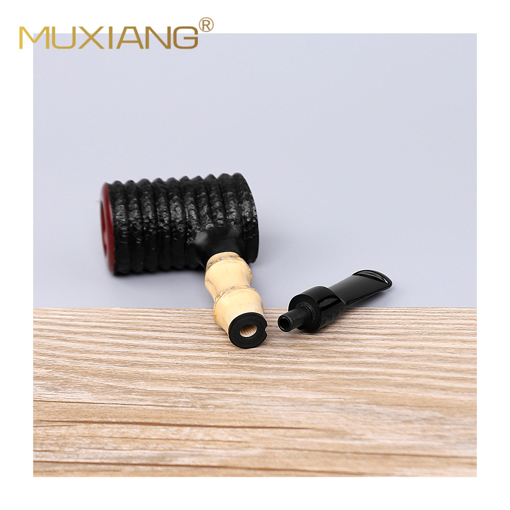 木香实木烟斗白底实物图