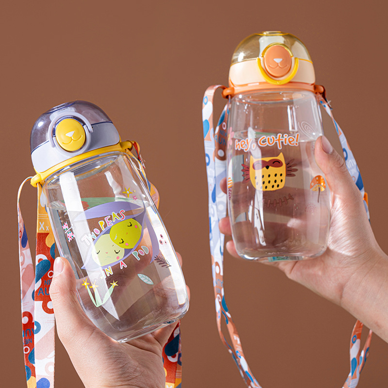 儿童水杯可爱卡通塑料直饮杯子小学生幼儿园宝宝夏季耐摔便携水壶