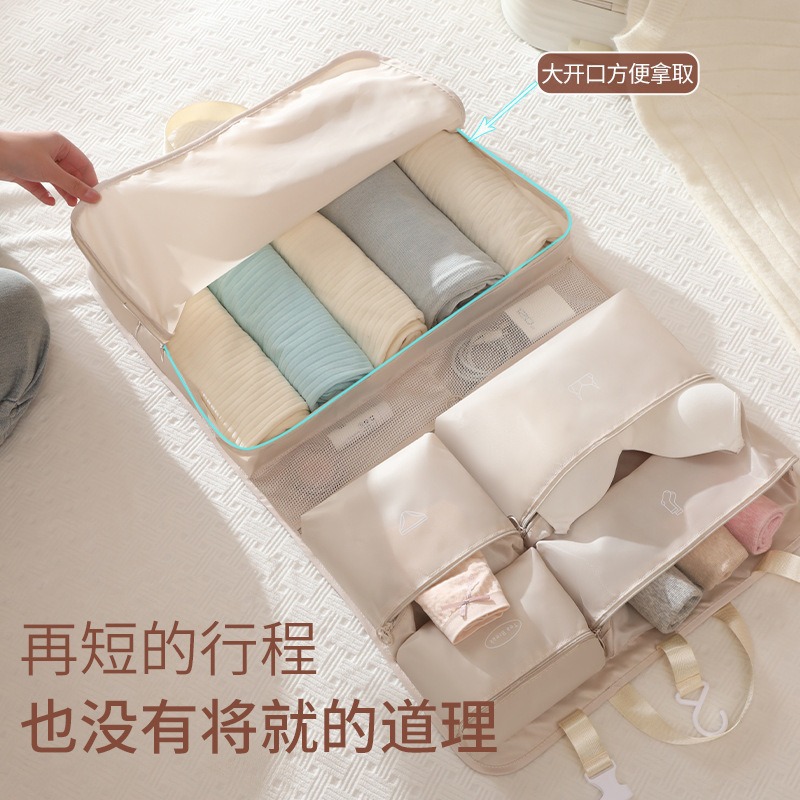 旅行包/真空夹层包/行李包男士休闲/朝觐抽绳包/多口袋拉杆行李包产品图