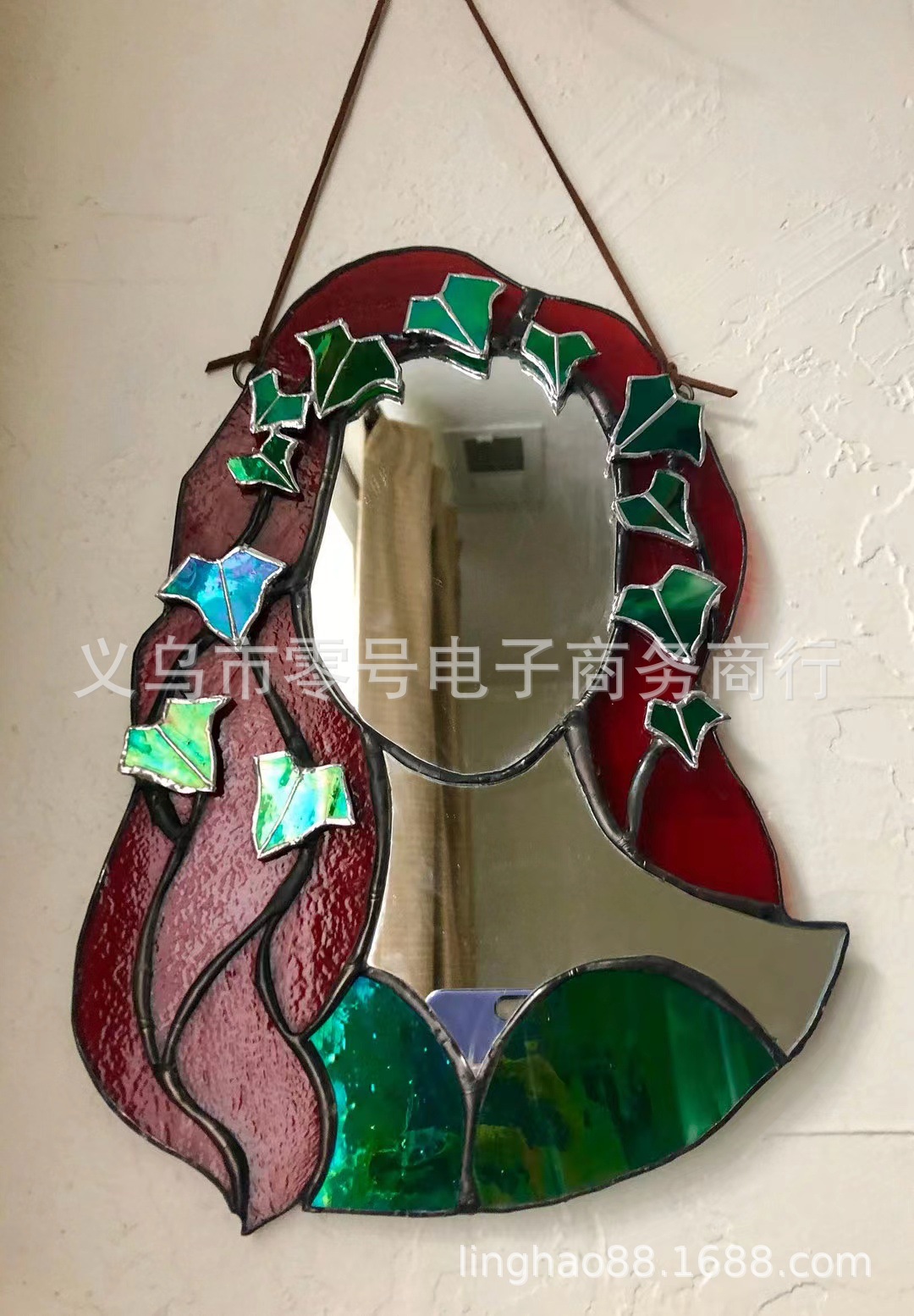 跨境新款 Glass Poison Ivy Mirror 彩色亚克力毒藤镜 工厂直销