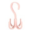 Four-claw hook, multi-functional coat and hat hook, home wall-mounted bag hanger, tie rack without drilling holes, scarf storage rack, rotatable Item Picture