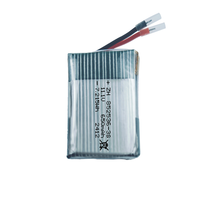 852536 650mah12v rechargeable polymer lithium battery pack, violent fan air pump, high-rate battery Item Picture