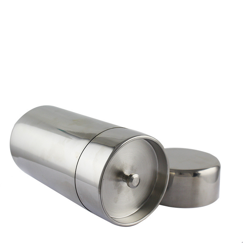 304 Stainless Steel Tea Can Double Lid Sealed Tea Can Universal Tea Can Portable Travel Grain Can Sealed Can Specification drawing