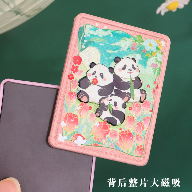 Tinplate fridge magnets, Sichuan Giant Panda Museum souvenirs, zoo gift shop wholesale travel gifts details Picture