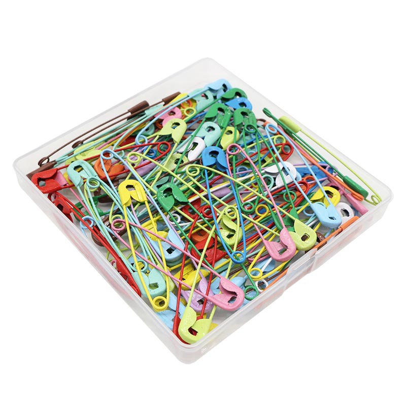 Amazon box set of 100 large color-mixed pins, 55mm clothing decorative pin, household fixed pin Application Scenario
