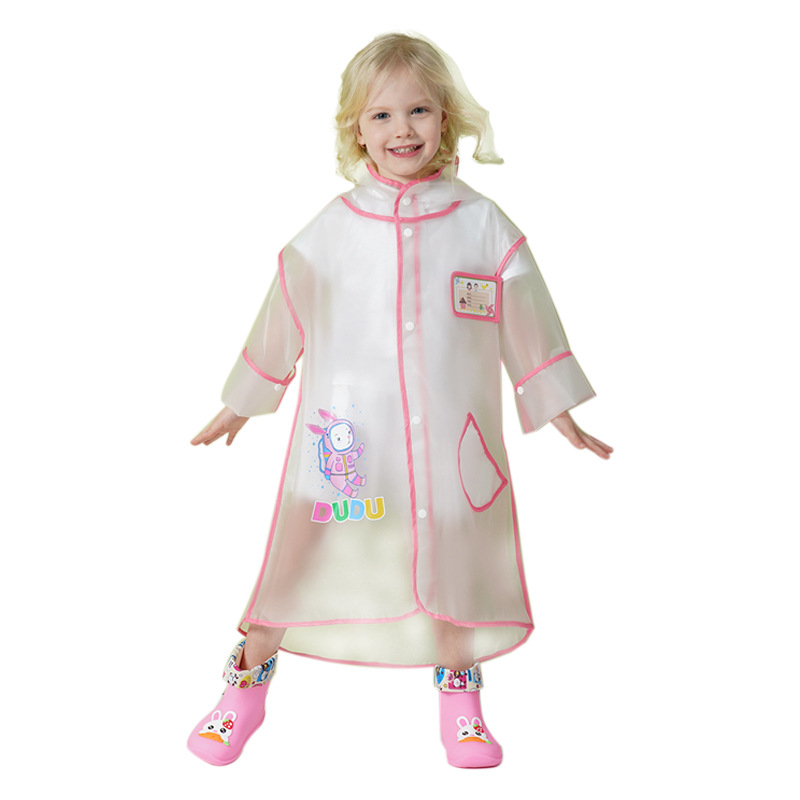 Little Dinosaur Children's raincoat Card Tong Kindergarten Babies, children, primary school students transparent raincoats for boys and girls wholesale Item Picture