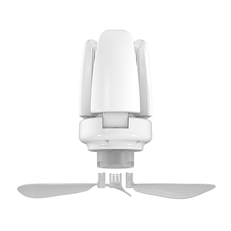 Three-Leaf (Short) Folding Fan Light Can Be Remote Control + Switch Lighting + Fan Multi-Function Scenarios Specification drawing