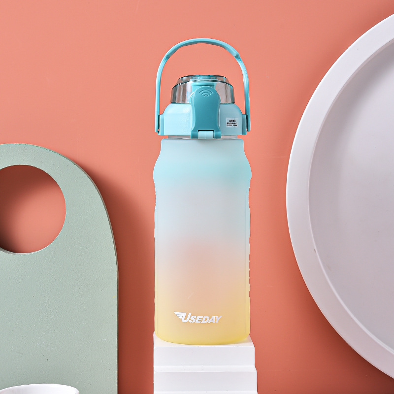 大容量新款水壶水杯大肚太空杯儿童吸管广告礼品水杯防漏塑料杯详情图4