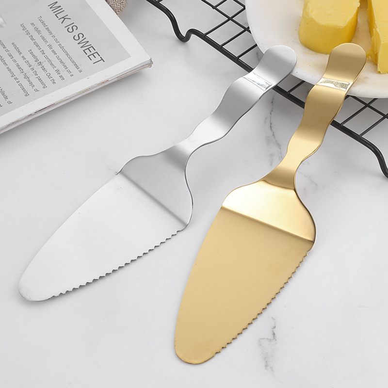 Stainless Steel Mooncake Knife And Fork Set Cake Shovel Dessert Fork Fruit Fork Mid-Autumn Festival Gift Tableware Baking Pizza Knife Specification drawing