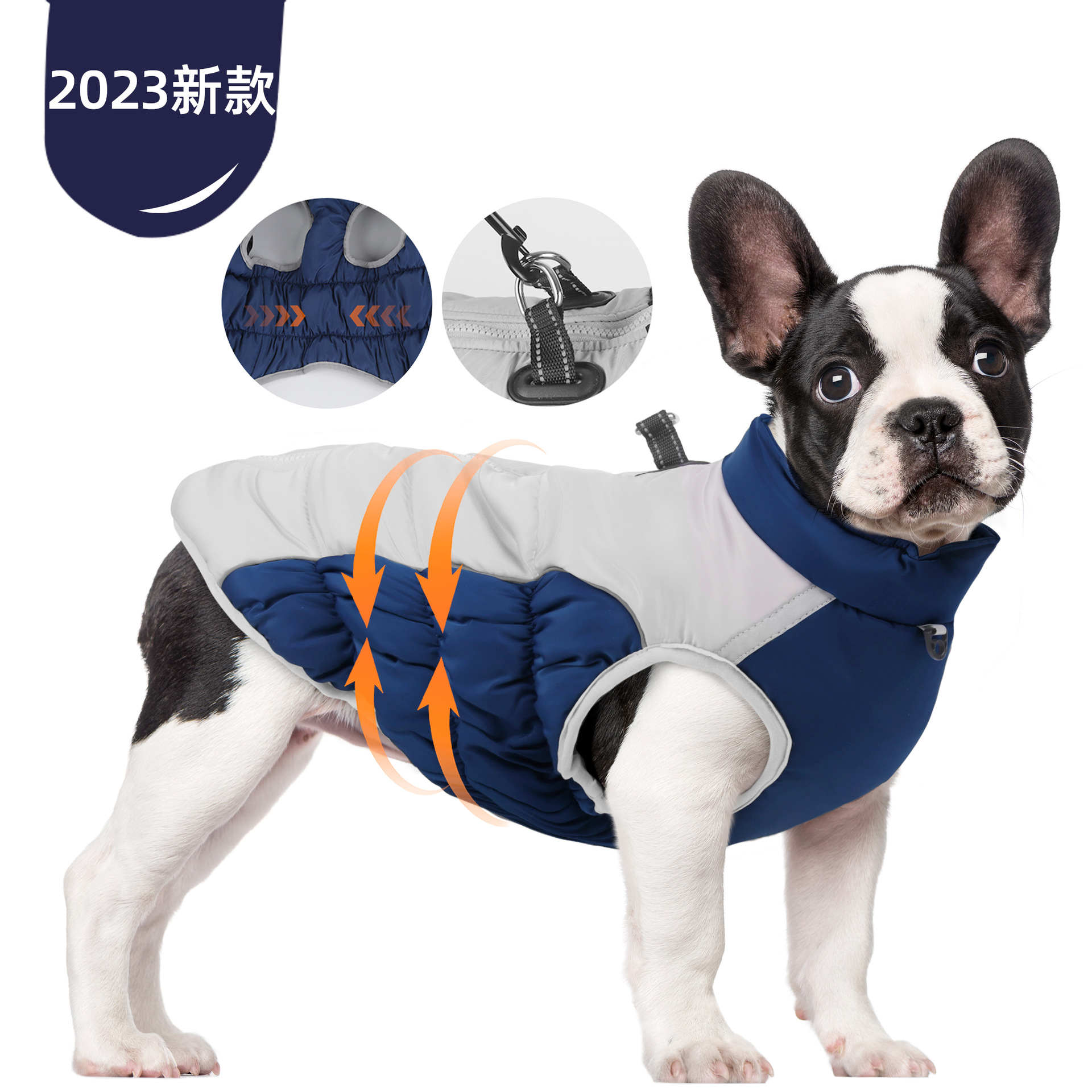 跨境宠物衣服 秋冬保暖反光宠物服装防水加厚狗狗衣服现货批发696