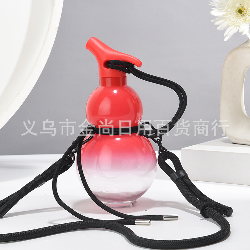 炫彩多色宝葫芦水壶男学生可背大容量水杯女礼物时尚创意潮流运动详情图2