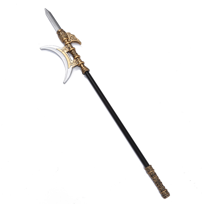Three Kingdoms Weapons Pu Soft Rubber Sword Square Sky Painting Halberd Green Dragon Crescent Knife Game Peripheral Weapons Toy Weapons Wholesale Application Scenario