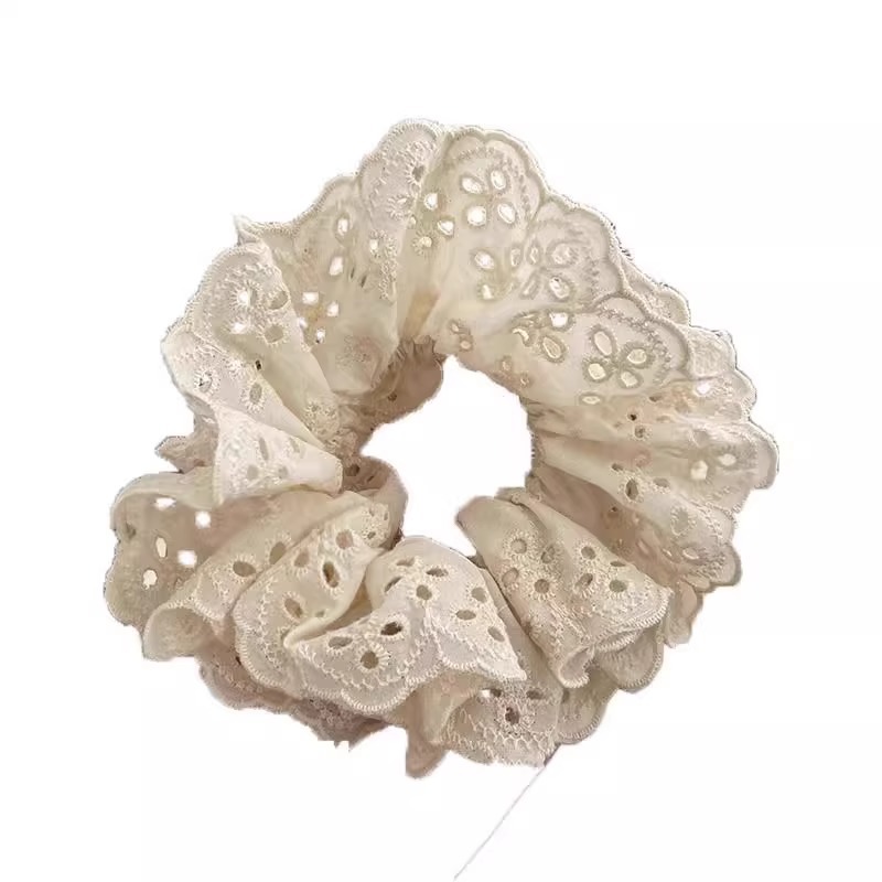 Sweet lace large intestine hair band, cute and sweet girl, high appearance level, hair band, student hair tie, early spring hair accessory Item Picture