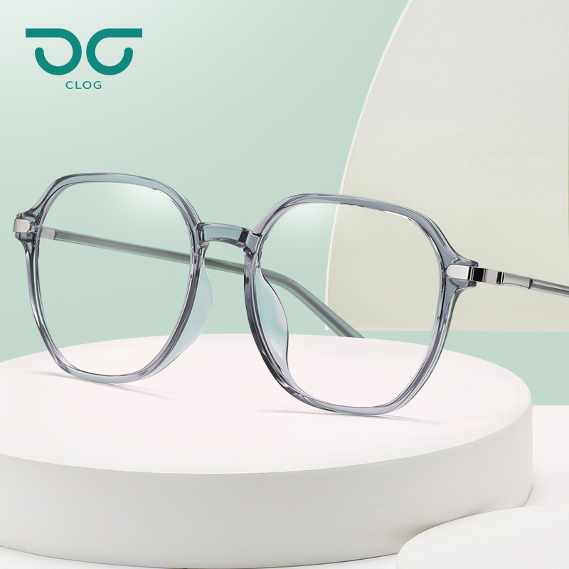防蓝光眼镜 潮流复古眼镜架可配镜近视眼镜框男女同款超轻TR材质