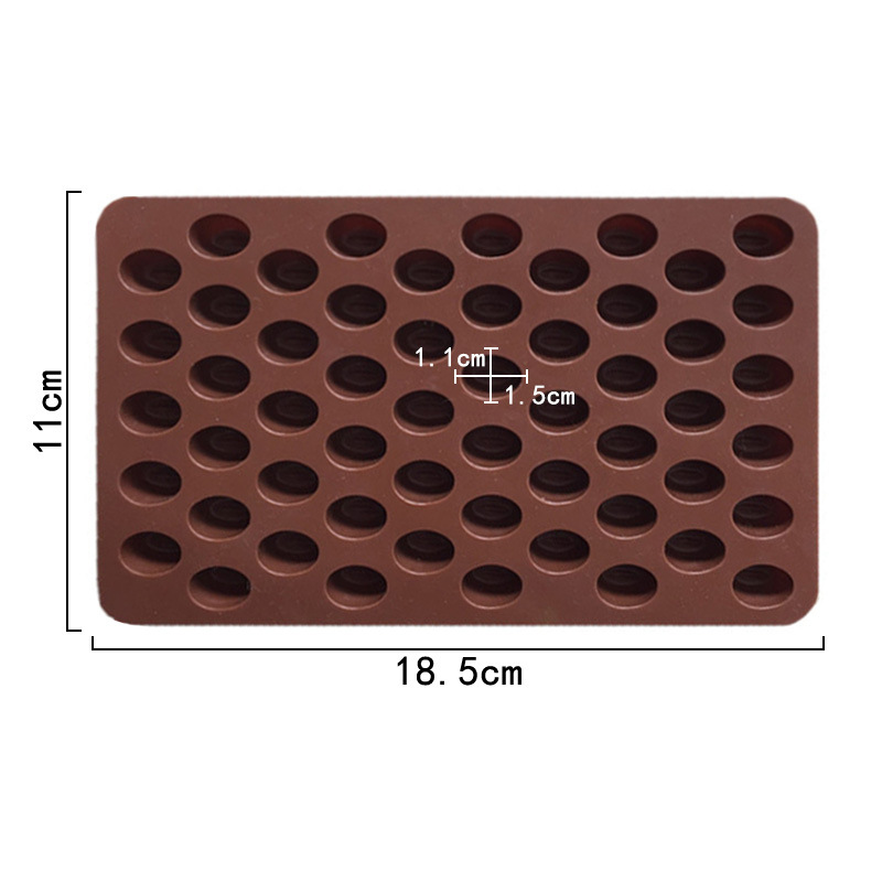 Minghao Mini Chocolate Bean Coffee Bean Silicone Chocolate Mold Silicone Ice Grid Mold Diy Baking Mold Application Scenario