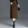 2023年秋季新款韩版时尚中长款针织半身裙女高腰洋气女士毛线裙图