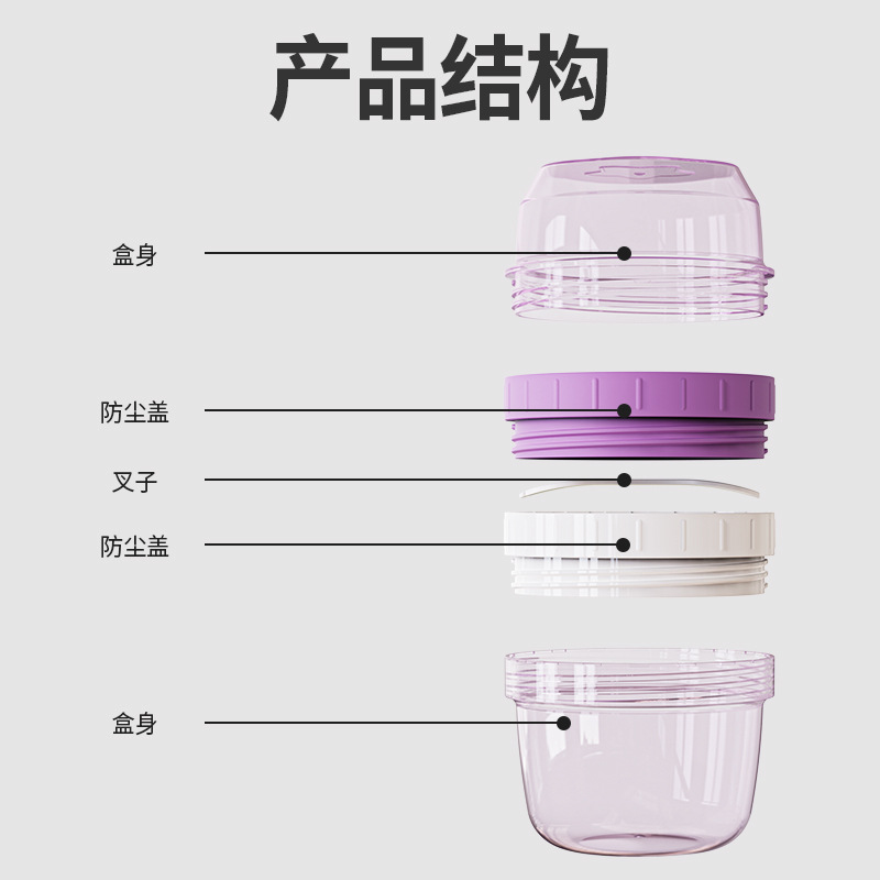 Round storage tanks for complementary foods and snacks, double-layer covered household kitchen sealed tanks, plastic food tanks wholesale Application Scenario