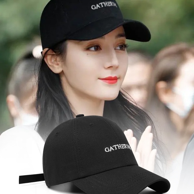 Dilraba 2024 new baseball cap for children, spring and summer sun protection, curved brim, face highlighting, small hard-top baseball cap details Picture