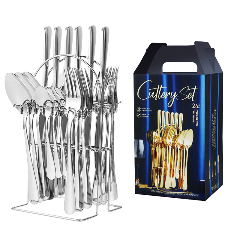 刀叉勺/刀叉陶瓷/刀叉/二元店/农村乡镇赶集摆摊白底实物图