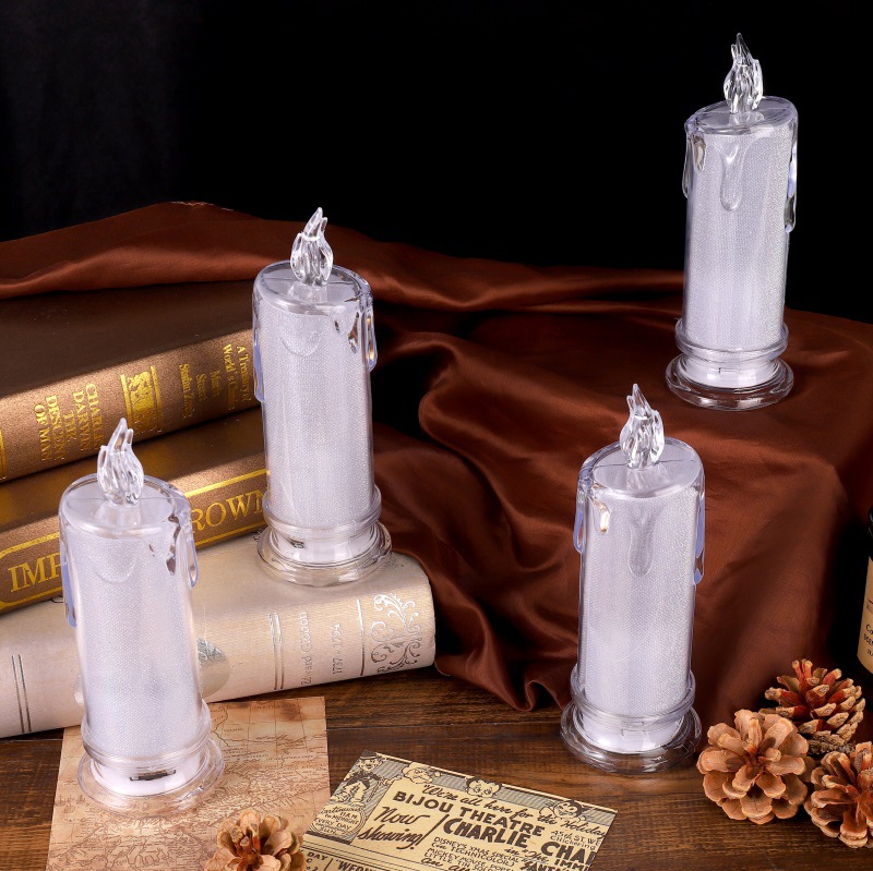 Simulation Candle Light Led Nightlight Bedroom Bedside Light Atmosphere Light Creative Gift Desktop Decoration Decoration Wholesale Specification drawing