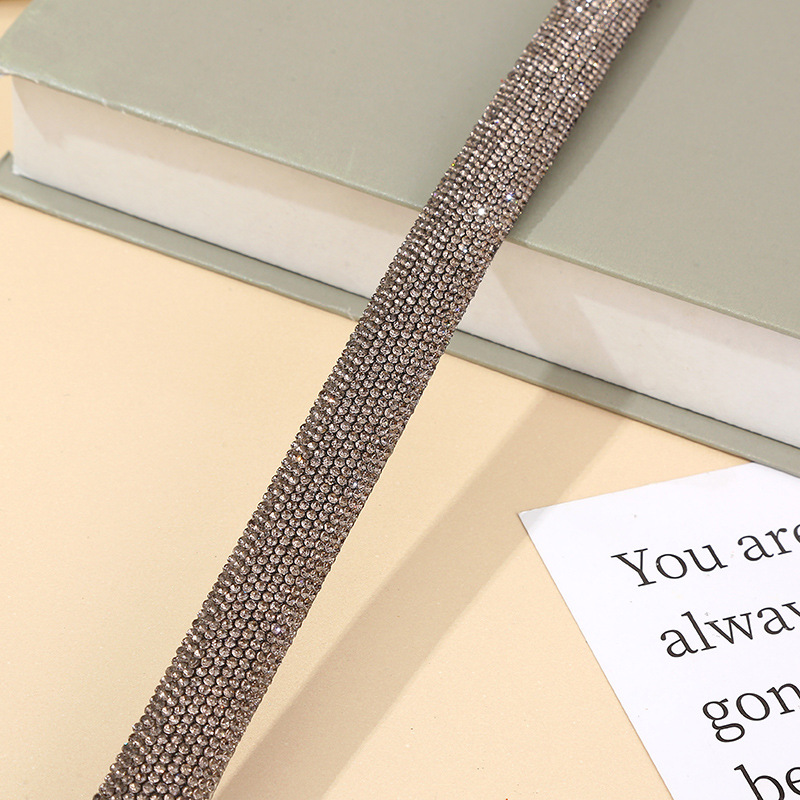15Mm Diamond Strip Rhinestone Strip Diamond Chain Lace Accessories Glass Strip Sandals Accessories Wholesale Specification drawing