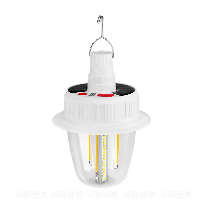 The new tungsten filament camping lamp features white light, warm glow, light strip output, power display and TYPE-C charging camping lamp Item Picture