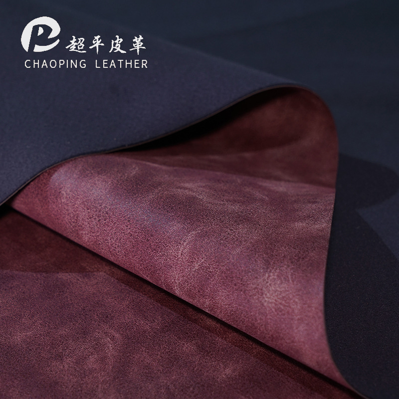 Cracked tie-dyed sheep bar is in stock for wholesale of 1.0mm cotton-like velvet pu leather bags, car sofa seat cushions and leather fabric Item Picture