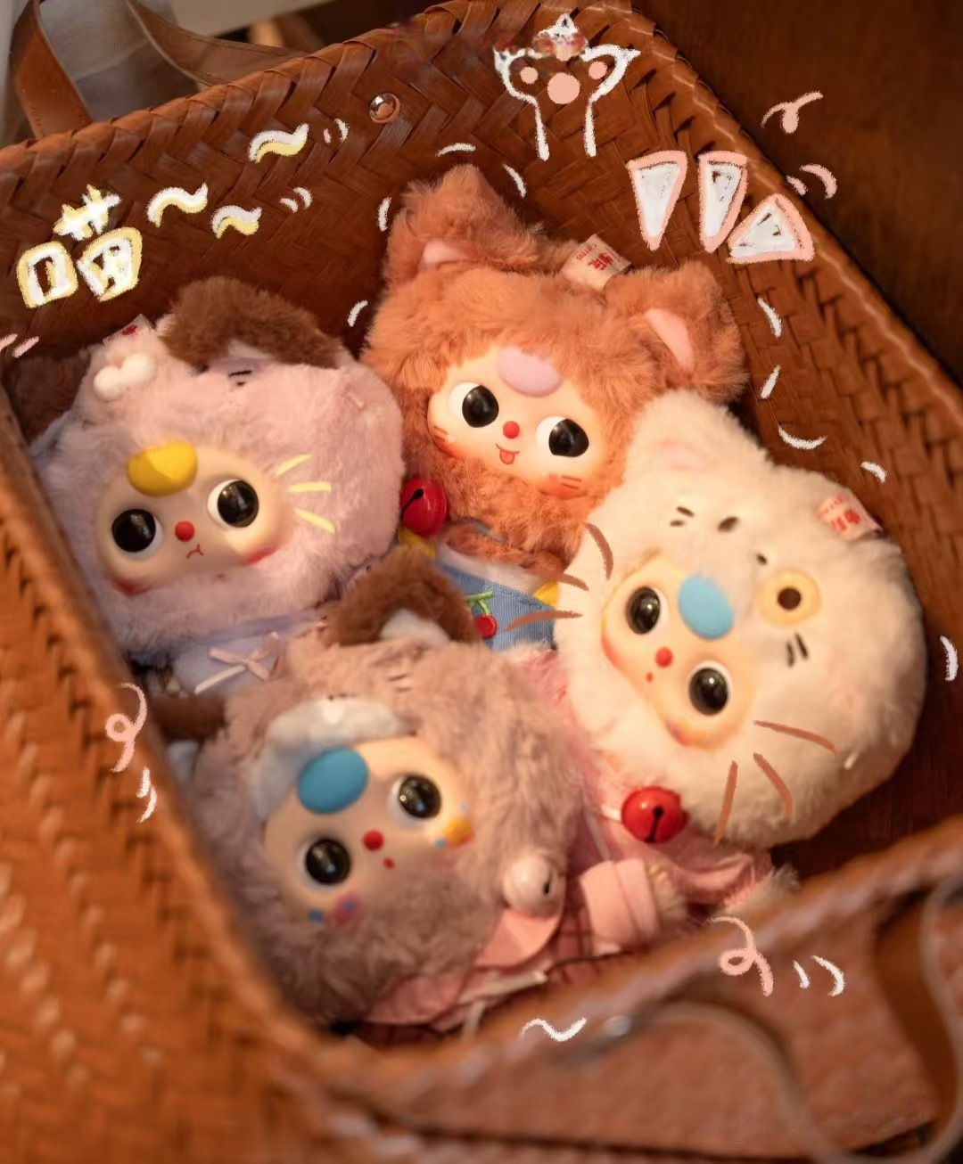 【 Genuine Product 】babythree Three-year-old Kitten Wardrobe Plush Blind Box Live-streaming Cross-border Same Style Creative figurine pic 7