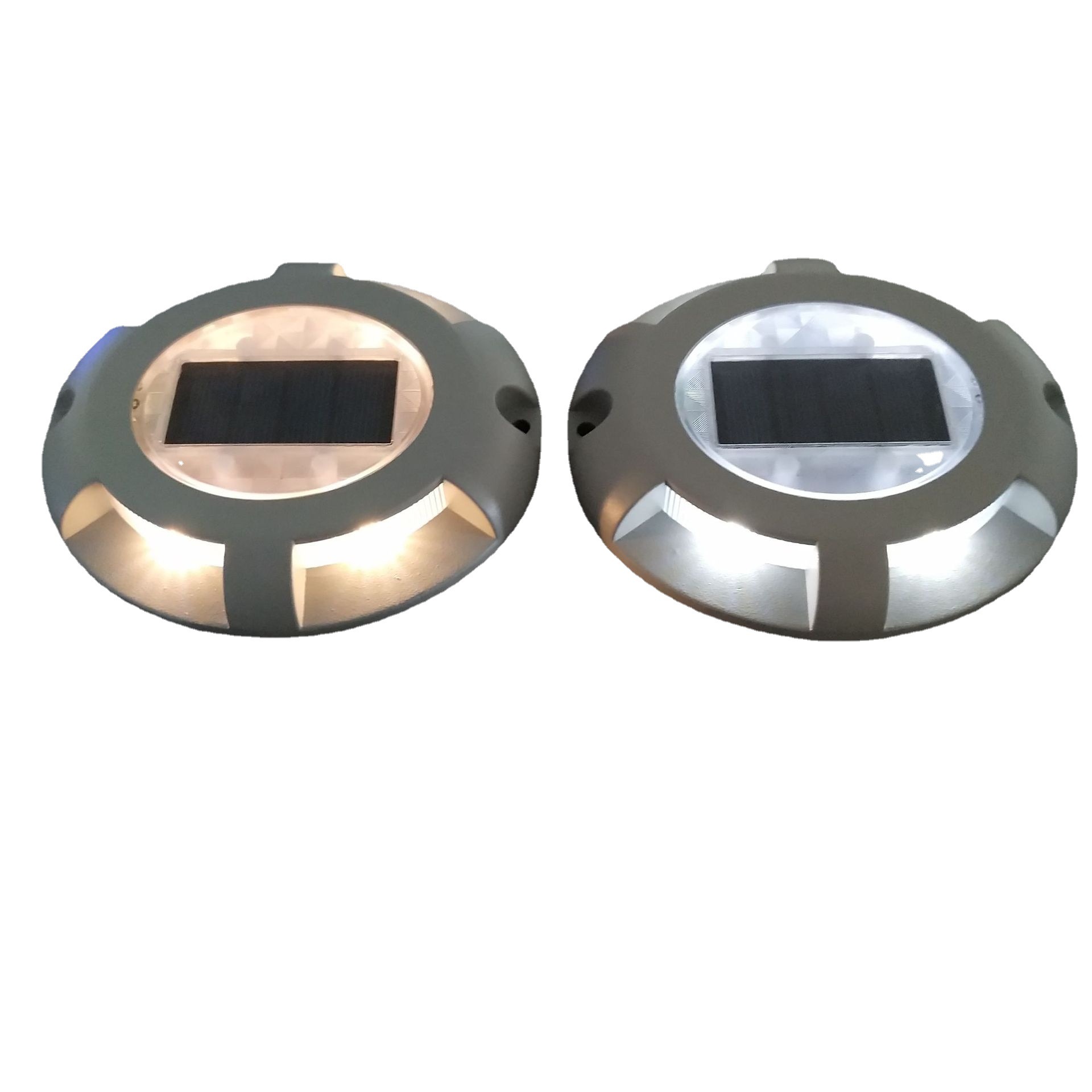 一只起订暖白正白双色太阳能甲板灯 太阳能地埋灯道路走廊花园灯