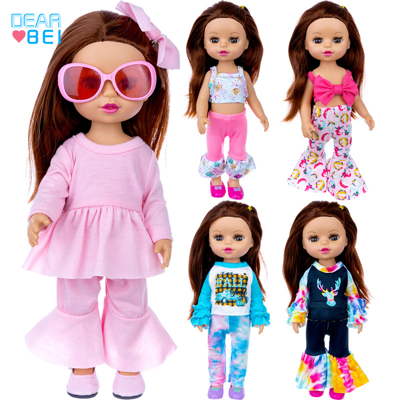 2023 crossover nuevo producto muñeca de goma suave de 14 pulgadas estadounidense niña simulación reborn muñeca para niños cambiar muñeca de juguete