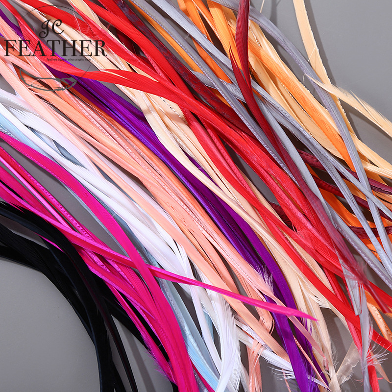 新款彩色鹅毛细节图