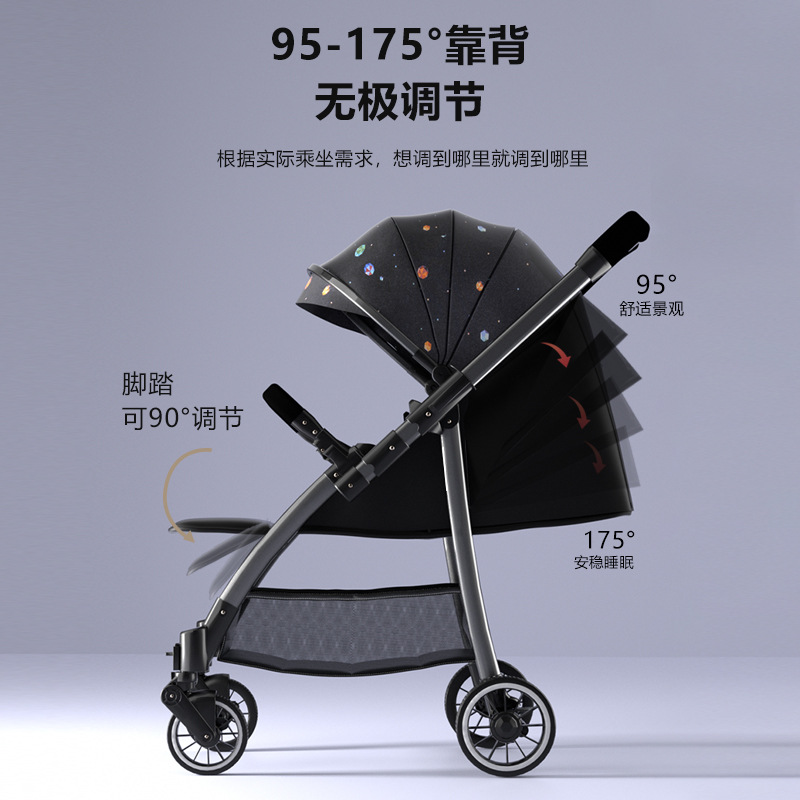 The baby stroller YD201 can be used for sitting, folding or lying down. It is a lightweight, high-view, and bidirectional folding stroller for taking the baby Application Scenario