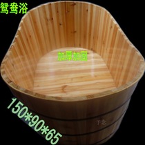 Double wooden tub Single fat tub bath tub thickened beauty salon bath tub Bath tub Wooden tub bath tub bath tub