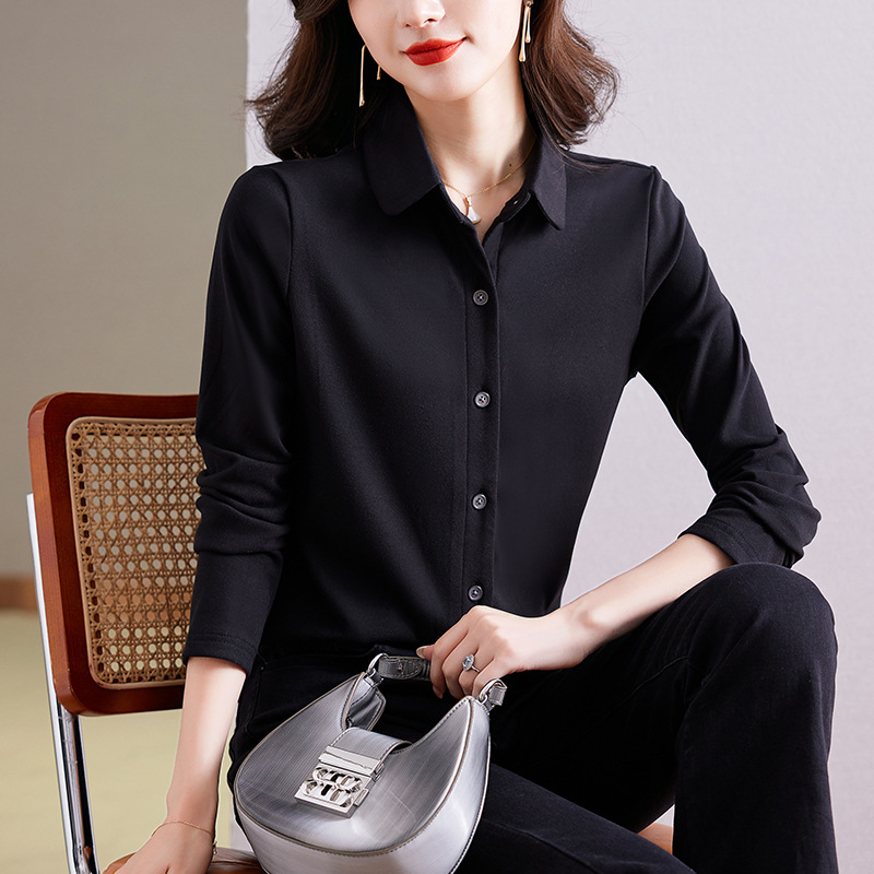 A real photo of a double-sided German fleece shirt for women in autumn and winter. It features a fashionable and fashionable design with a touch of fleece and a warm base cardigan Specification image
