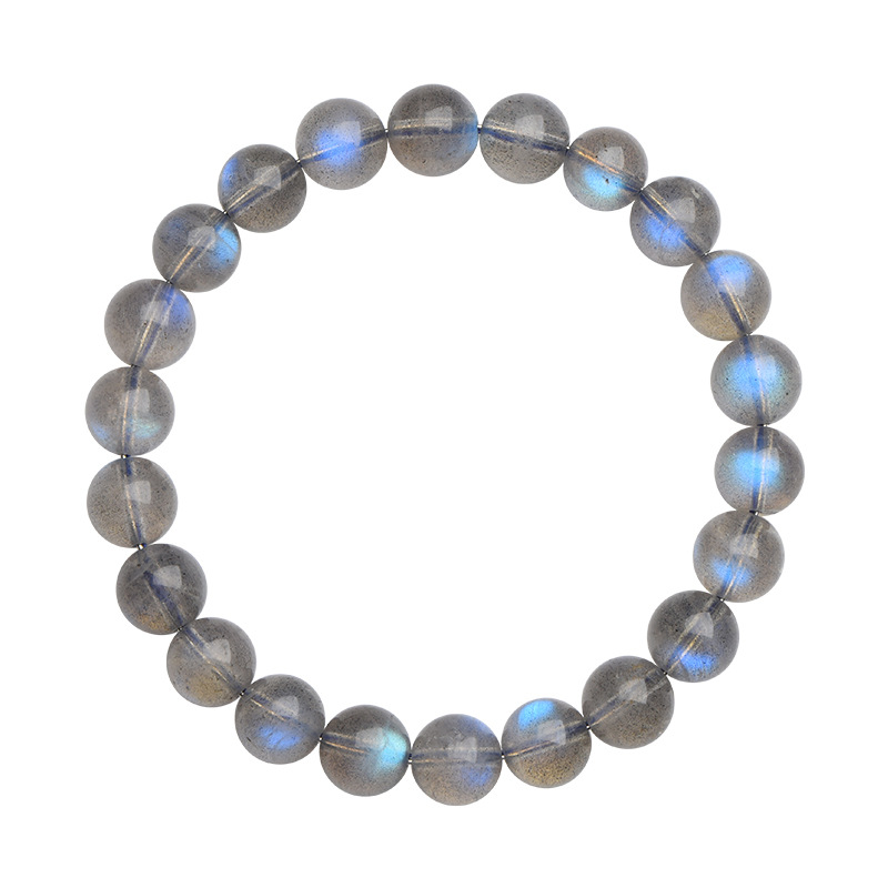 Jiuya Crystal 7a Grade Natural grey Moonstone loose beads Feldspar semi-finished DIY jewelry bead wholesale Item Picture