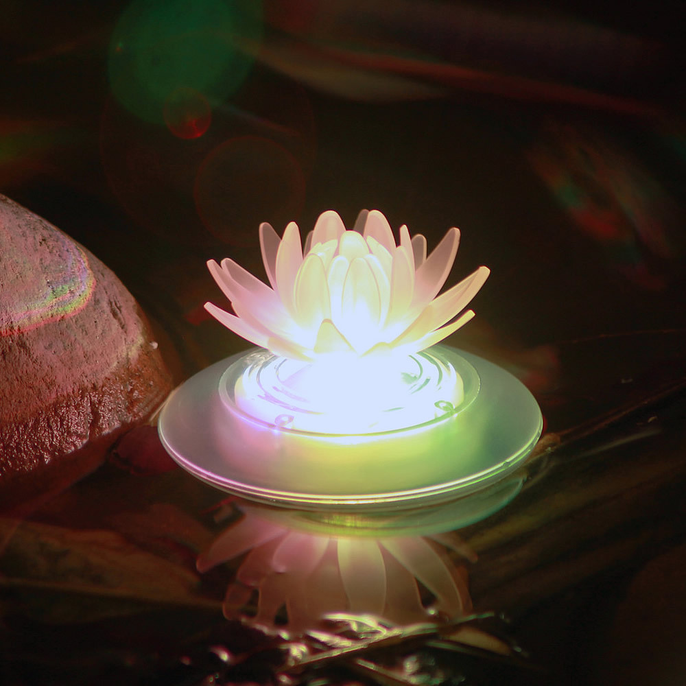 Solar Outdoor Water Drift Light Colorful Gradient Pond Light Led Outdoor Waterproof Garden Light Cable-Free