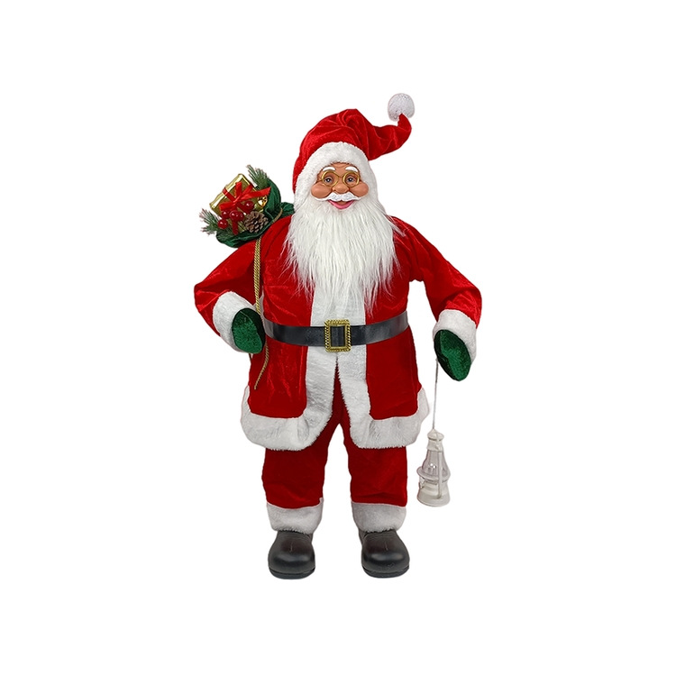 Cheung Chau Christmas Factory Directly Provides 80Cm Standing Santa Claus Christmas Decorations Christmas Scene Decoration Christmas Gifts Display Santa Claus