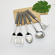 不锈钢炒菜铲子厨房火锅汤勺漏勺煎铲套装家用烹饪勺铲10件套厨具