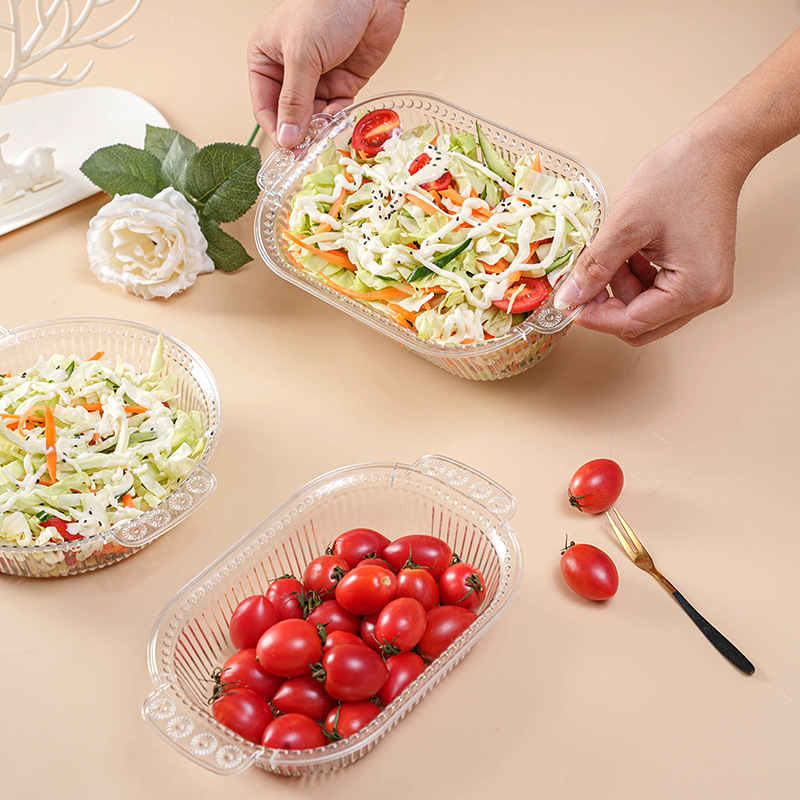 Rectangular Sunflower Salad Bowl Fruit Plate Living Room Plastic Fruit Bowl Home Salad Bowl End Table Candy Plate Application Scenario
