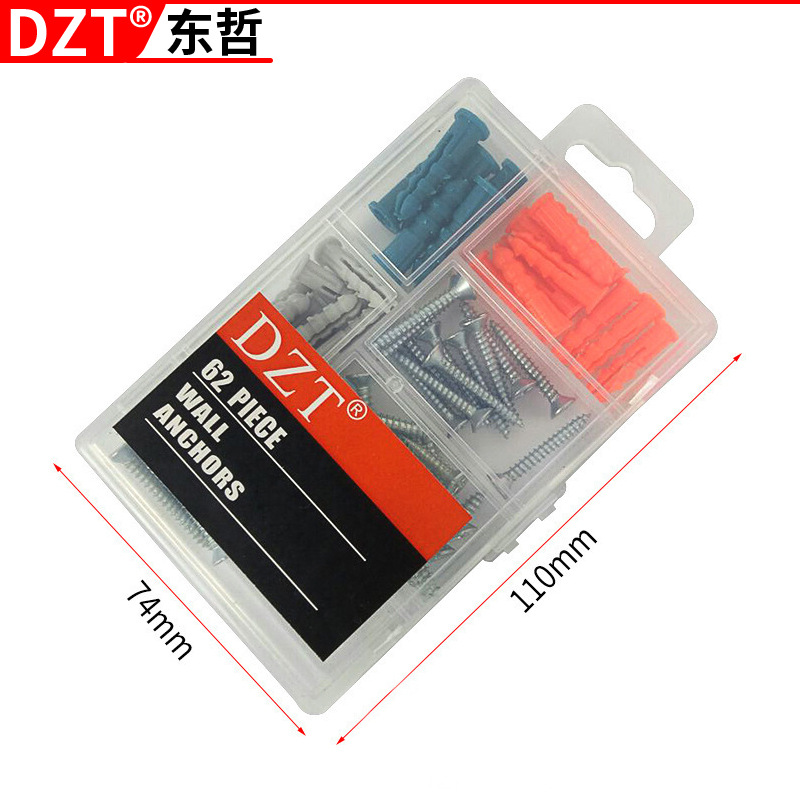 Expansion tube WallAnchors, wall anchors, expansion screws, multi-specification small hardware accessories set Item Picture