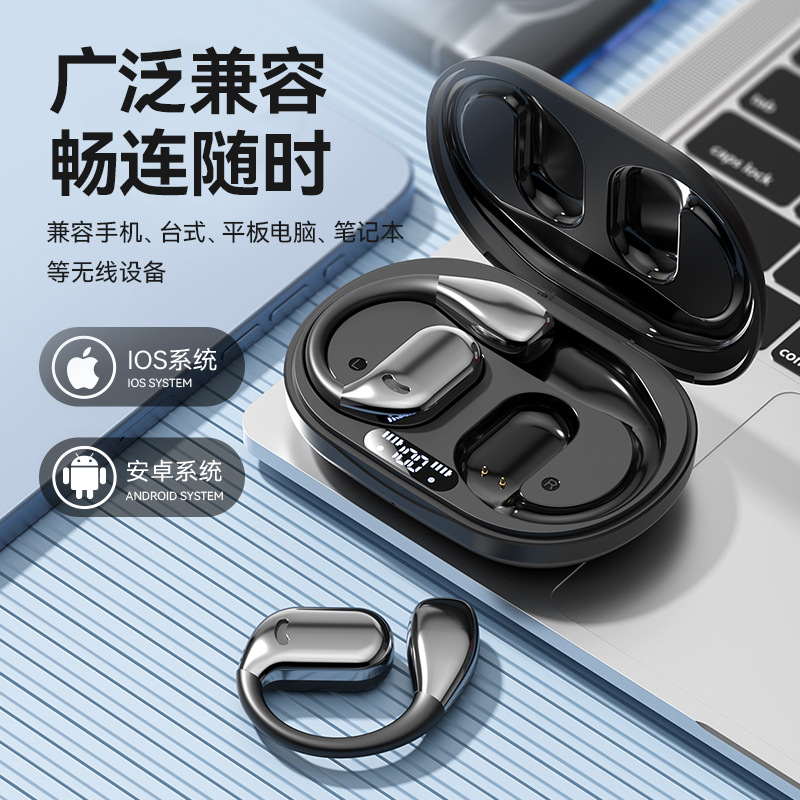 OWS private mold wireless headphones, open non-in-ear Bluetooth headphones, ultra-long battery life, noise-cancelling sports over-ear headphones details Picture