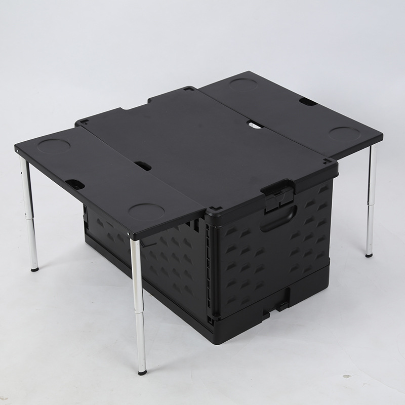 60L frame de plástico casa carro plegable expansión al aire libre en la mesa camper plegable fácil de guardar mano tirando fabricantes de carros Specification image
