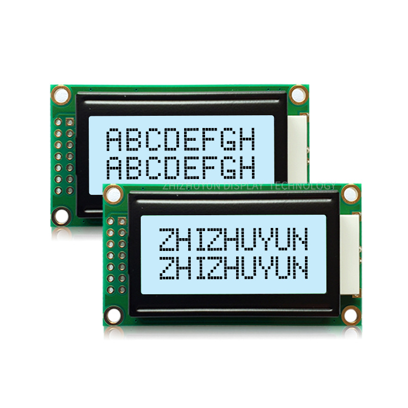 Va Black Film Lcd/Lcm Display English Character Lcd Module 0802B-2 English Screen Specification drawing