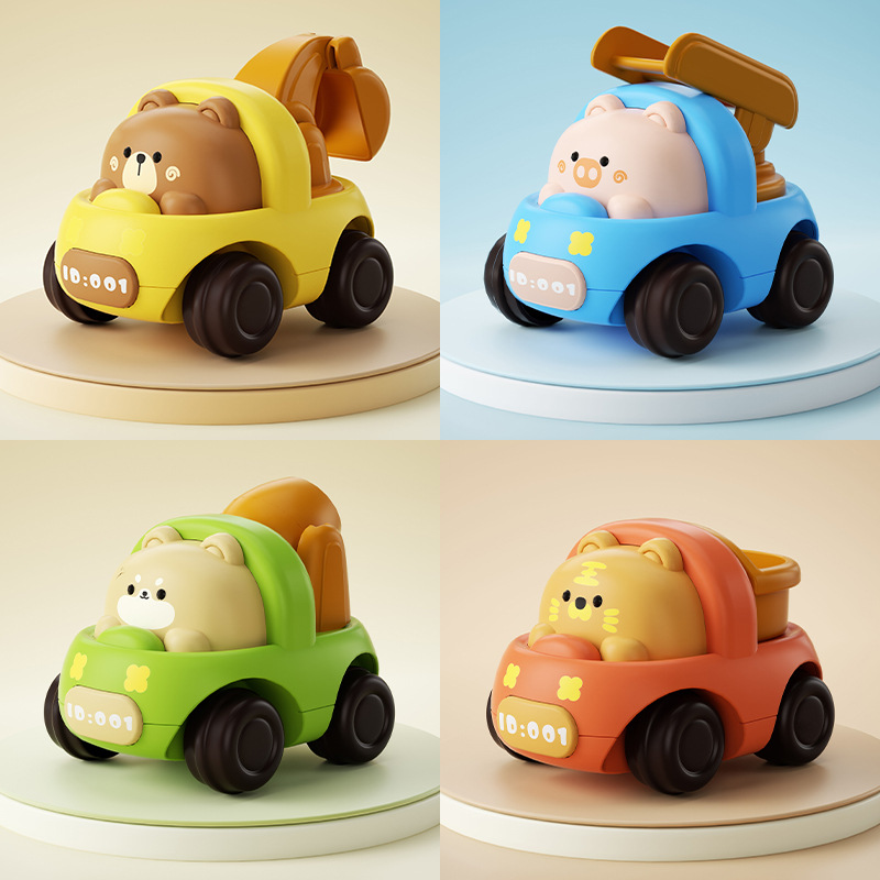 Children's toys, engineering vehicles, inertial cartoon animals, cars, excavators, dump mixers, kindergarten gifts, street stalls Application Scenario